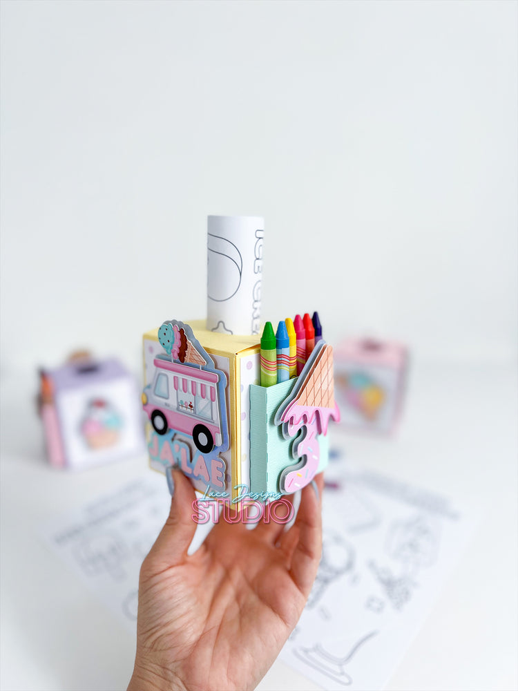 Custom Coloring Activity Box