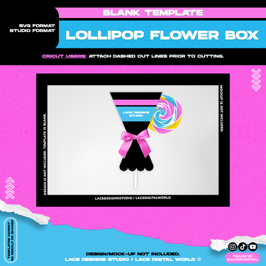 Template - Lollipop Flower Box