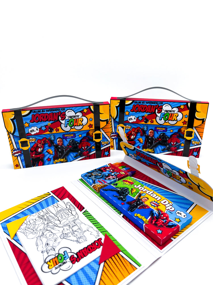 Custom Coloring + Snack Suitcase