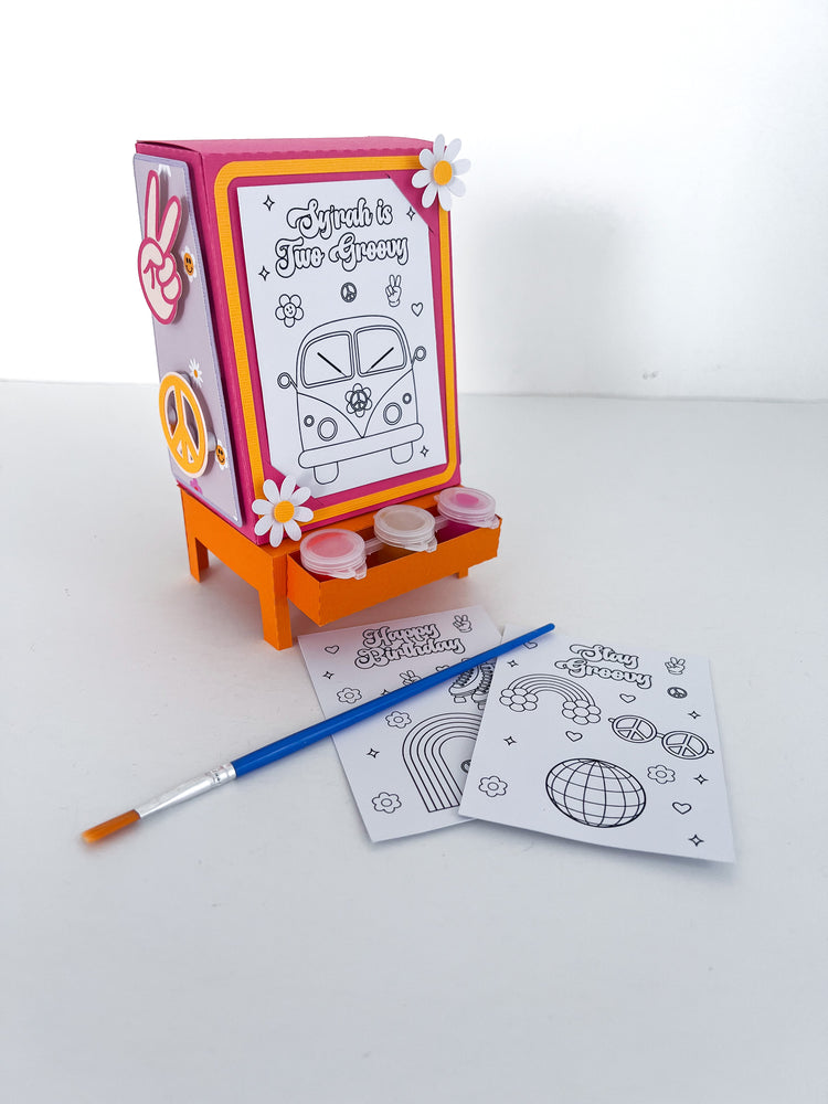 Custom Paint Easel Favor Boxes