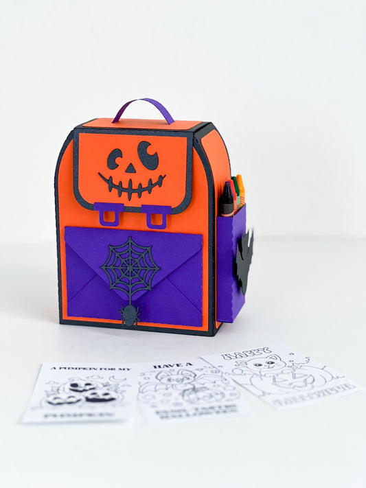 Custom Coloring Book Bag Favor Box II