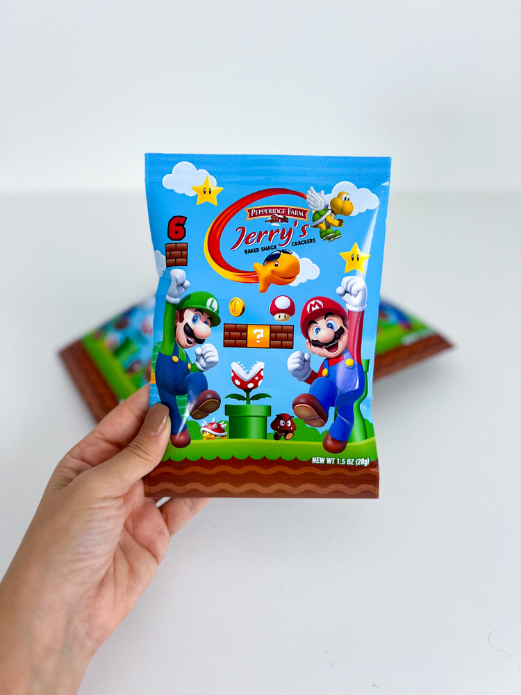 Custom Gold Fishy Crackers Bags