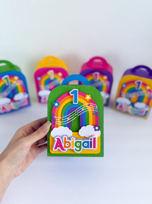 Custom Coloring Book Bag Favor Box