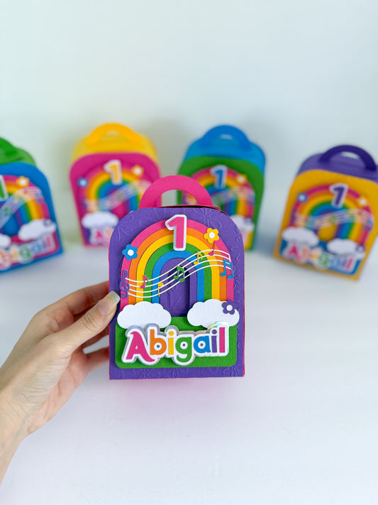 Custom Coloring Book Bag Favor Box