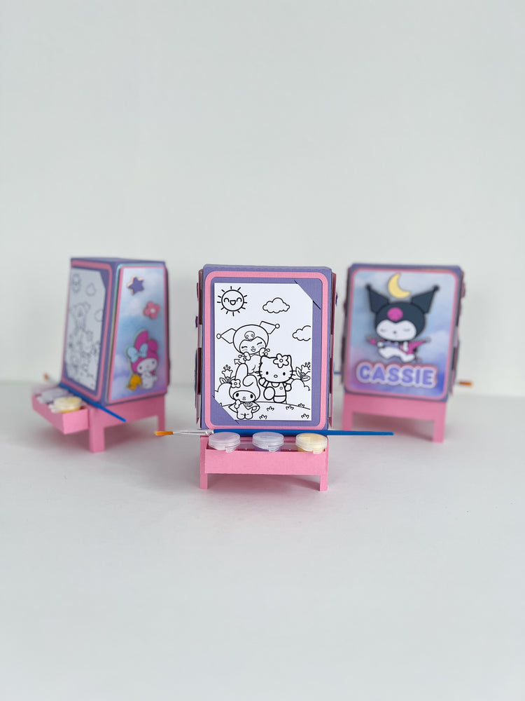 Custom Paint Easel Favor Boxes