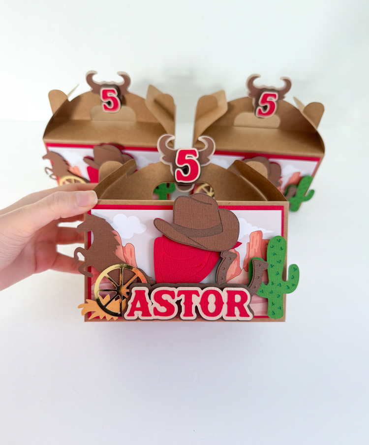 Custom Favor Boxes - 3D Gable