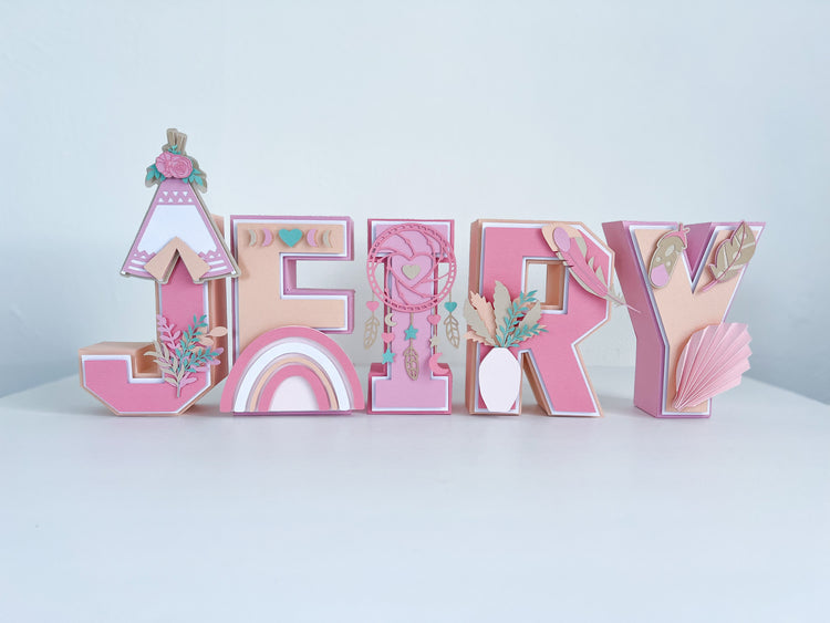 Custom 3D Letters
