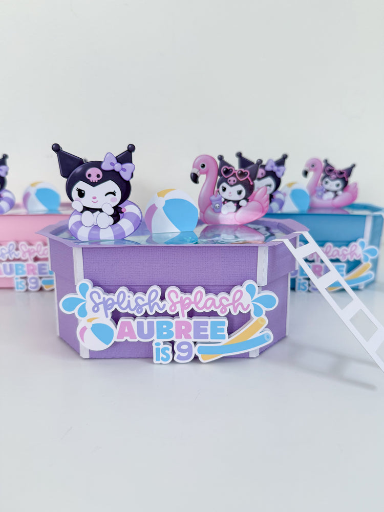 Custom Favor Box - Pool Party