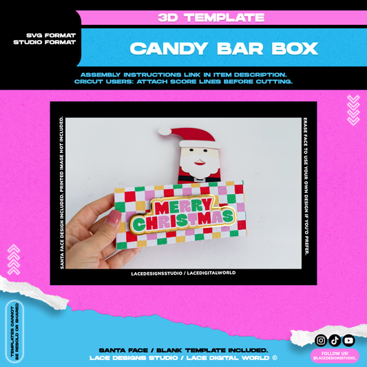 Template - Candy Bar Box