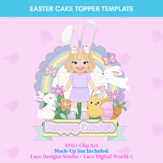 Template - Easter Cake Topper