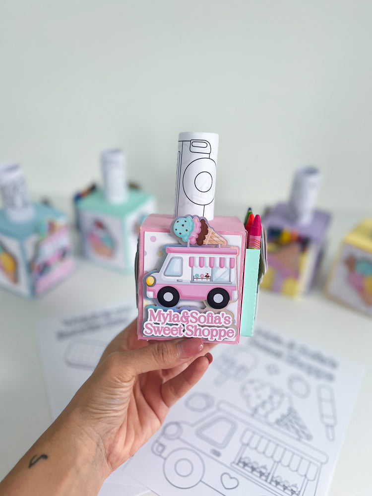 Custom Coloring Activity Box
