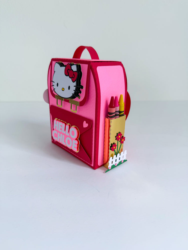 Custom Coloring Book Bag Favor Box II