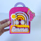 Custom Coloring Book Bag Favor Box