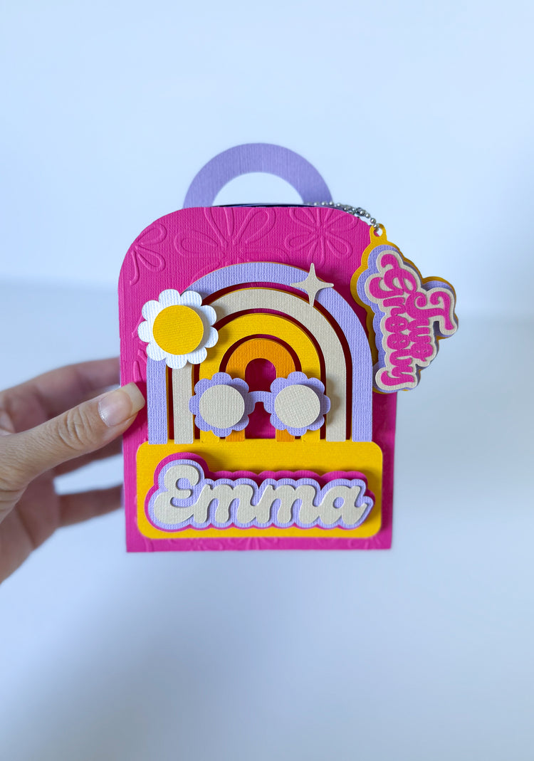 Custom Coloring Book Bag Favor Box