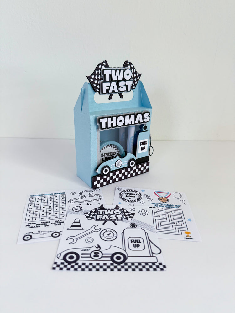 Custom Mini Playdoh + Coloring Box