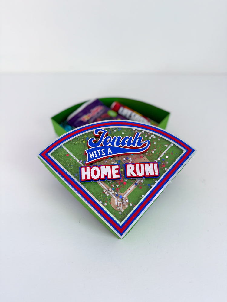 Custom Favor Box - Sports Home Plate