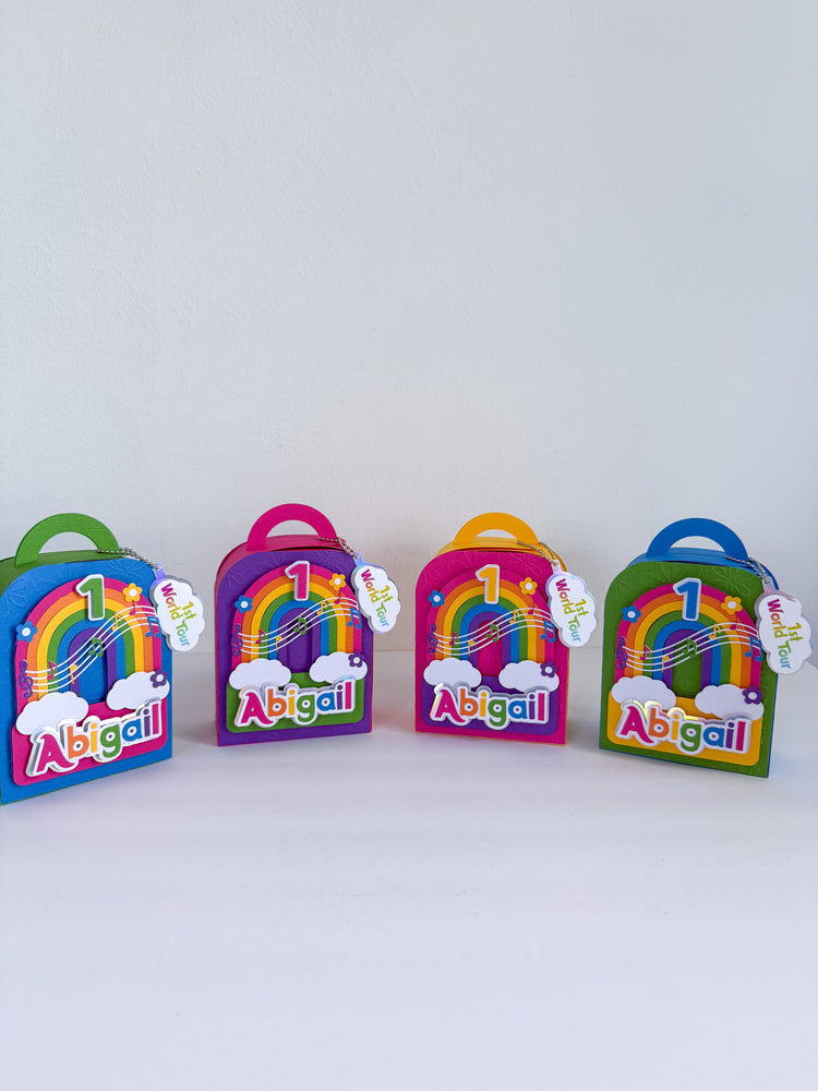 Custom Coloring Book Bag Favor Box