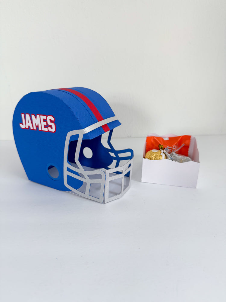 Custom Favor Box - Sports Football Helmets