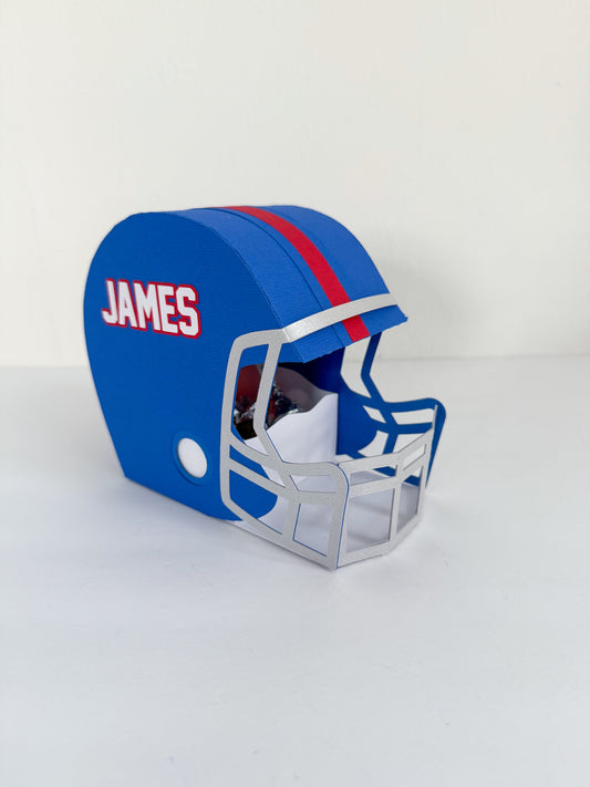 Custom Favor Box - Sports Football Helmets