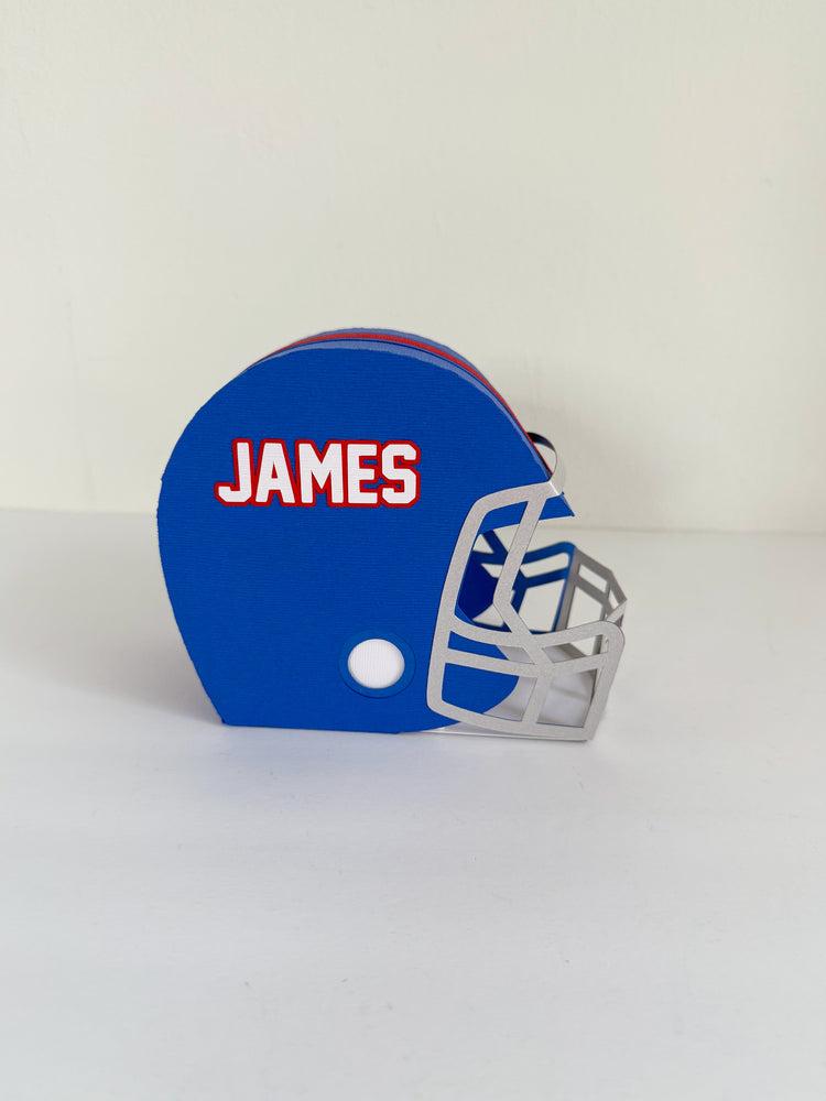 Custom Favor Box - Sports Football Helmets