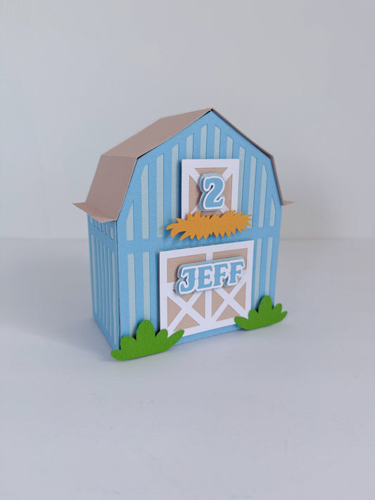Custom Favor Box - Farm Barn