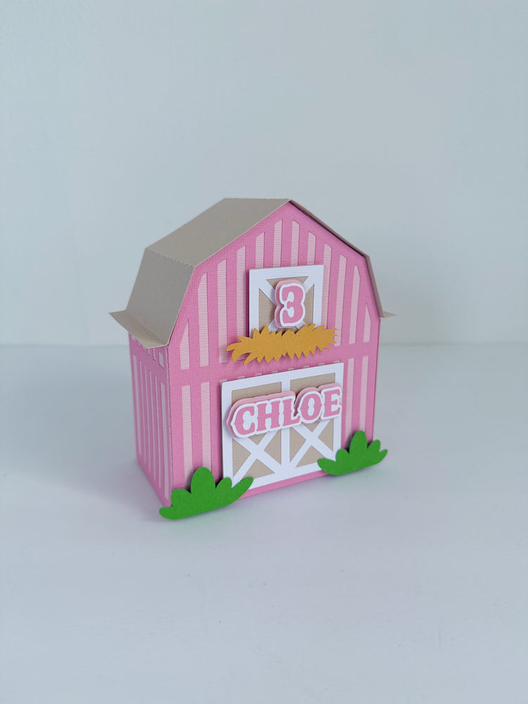 Custom Favor Box - Farm Barn