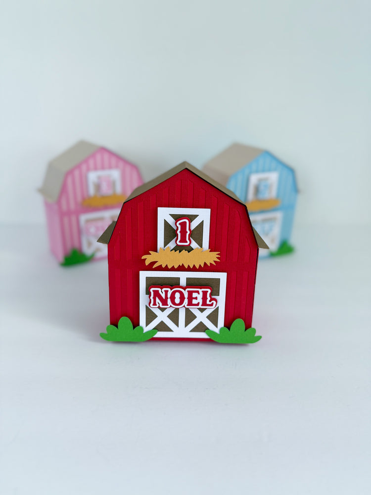 Custom Favor Box - Farm Barn