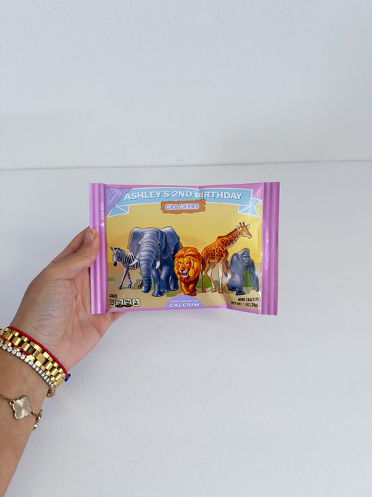 Custom Animal Circus Crackers Bag