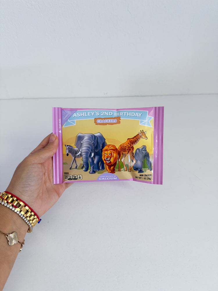 Custom Animal Circus Crackers Bag