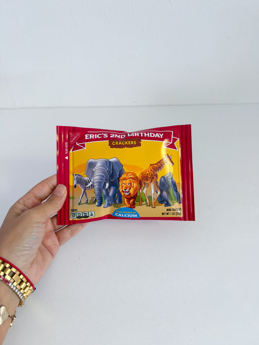 Custom Animal Circus Crackers Bag