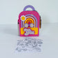 Custom Coloring Book Bag Favor Box