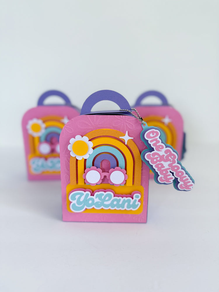 Custom Coloring Book Bag Favor Box