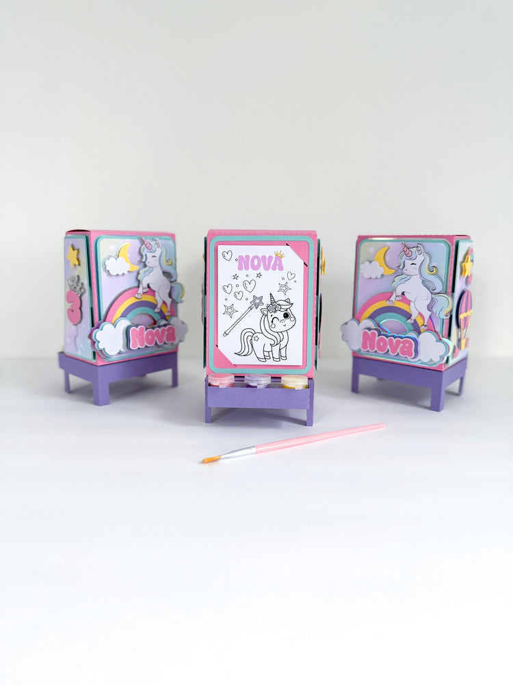 Custom Paint Easel Favor Boxes