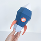 Custom Favor Box - Rocketship