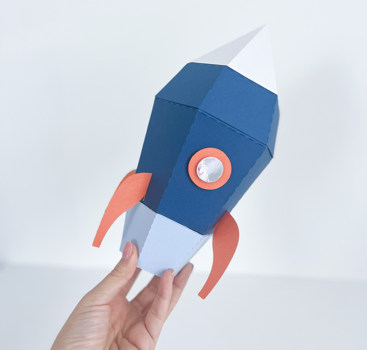 Custom Favor Box - Rocketship