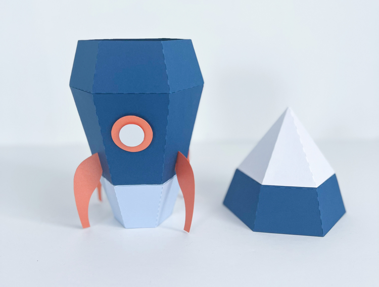 Custom Favor Box - Rocketship