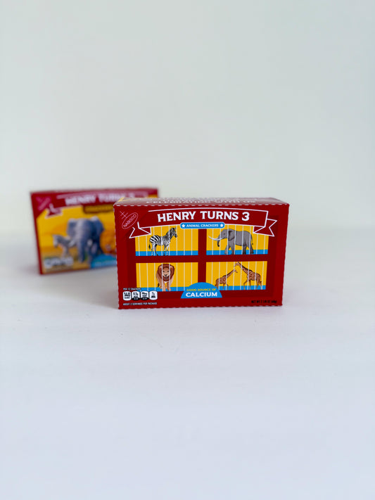 Custom Animal Circus Crackers Box