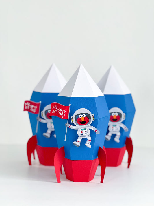 Custom Favor Box - Rocketship