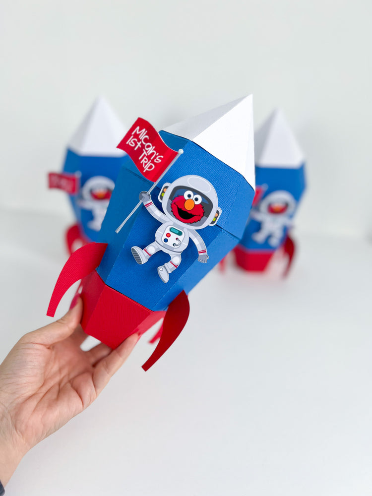 Custom Favor Box - Rocketship