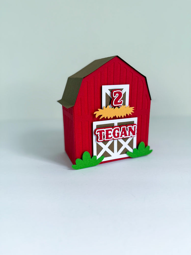Custom Favor Box - Farm Barn
