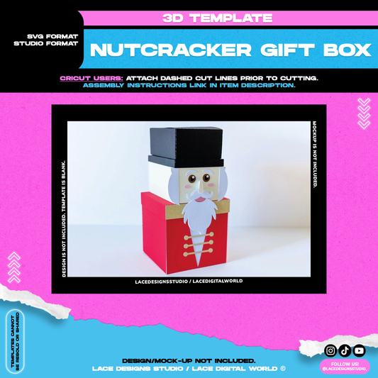 Template - 3-in-1 Nutcracker Gift Box