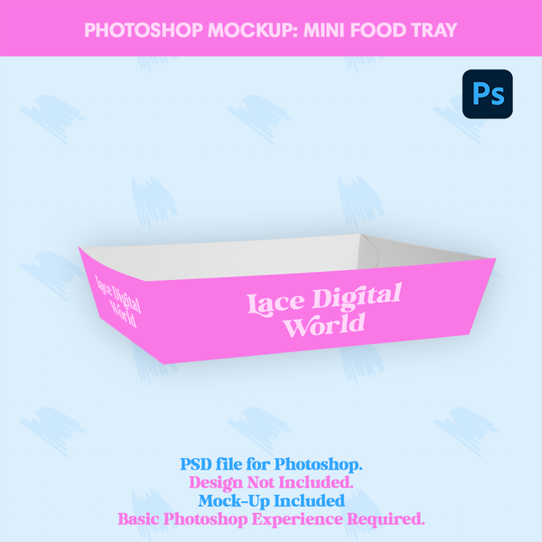 Mockup Mini Food Tray Lace Designs Studio