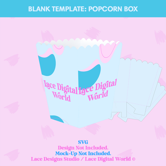 Template - Popcorn Box