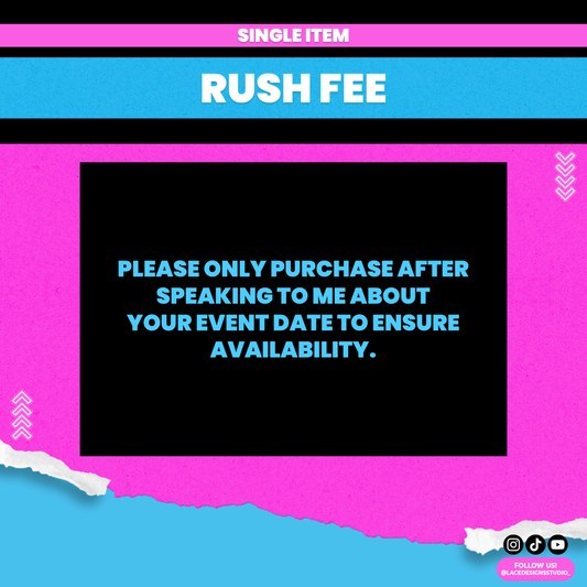 Rush Fee - Single Item