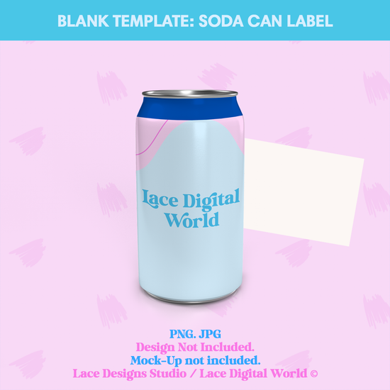 Template Soda Can Label Lace Designs Studio