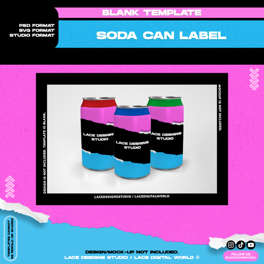 Template - Soda Can Label