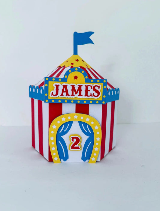 Custom Favor Box - Circus Tent Boxes