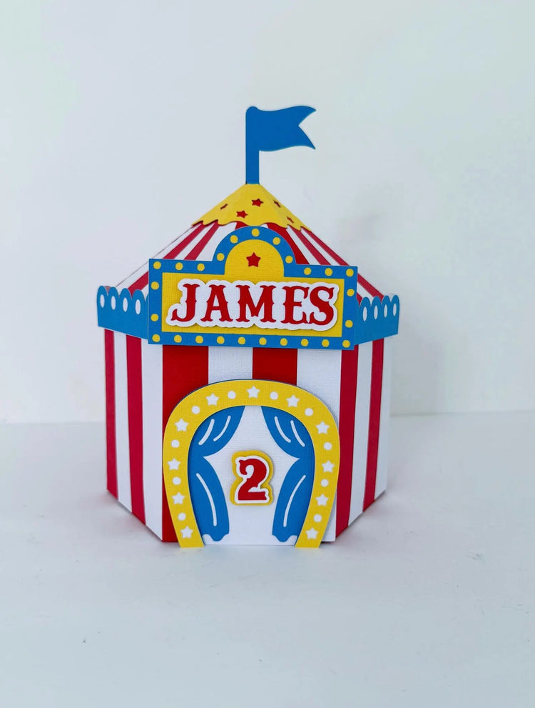 Custom Favor Box - Circus Tent Boxes
