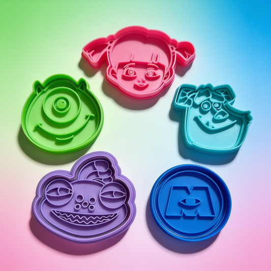 Monsters Playdoh Cutters