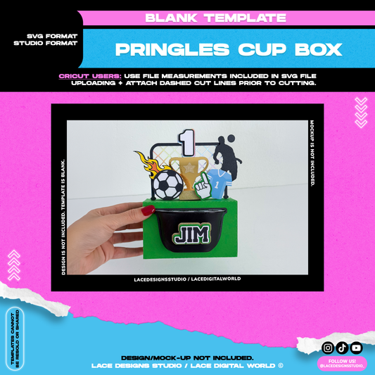 Template - Pringles Snack Cup Box